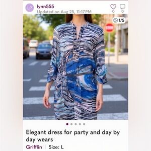Elegant dress for party and day by day wears